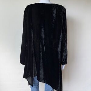 Elegant Black Long Sleeve Women's Top